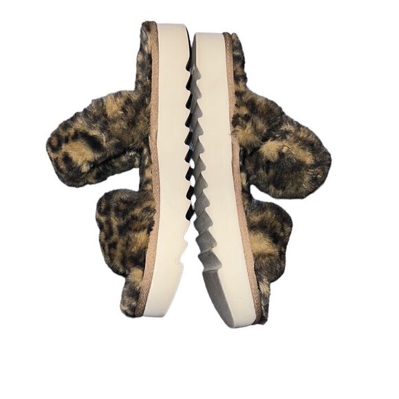 Koolaburra by Ugg Animal Print Fur Sandals Size 5 - Picture 3 of 6